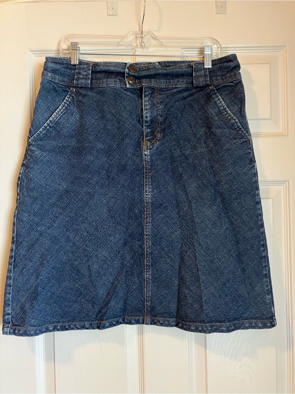 High Sierra Dark Blue Denim A-Line Skirt